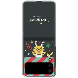 [S2B] Kakao Friends Happy Moment Galaxy Z Flip 3 Transparent Slim Case _ Kakao Friends' character, Wireless charging _ Made in Korea